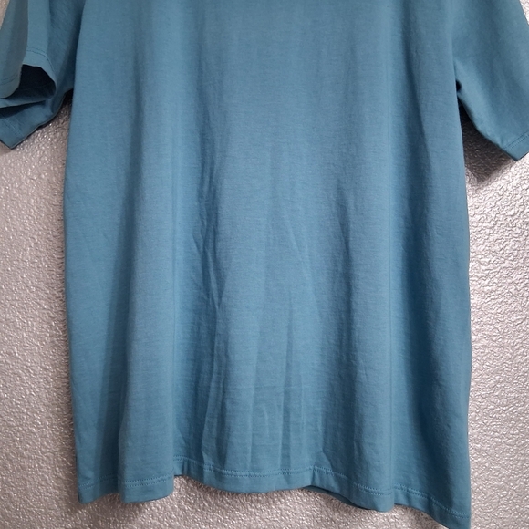 NWT Eileen Fisher Teal Tee Shirt Size S/P - Picture 9 of 14